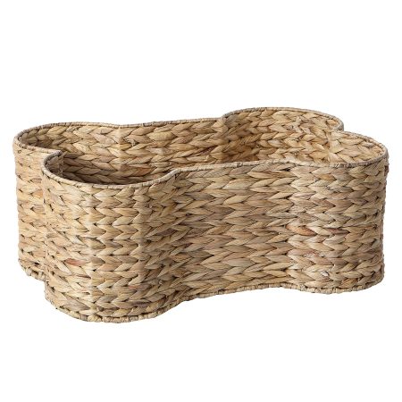 Bin - Dog Basket Toy Bin Bone Shape - Three Sizes