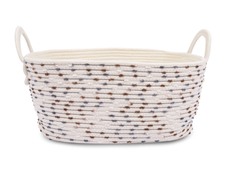 Bin - Speckled Rope Toy Bin